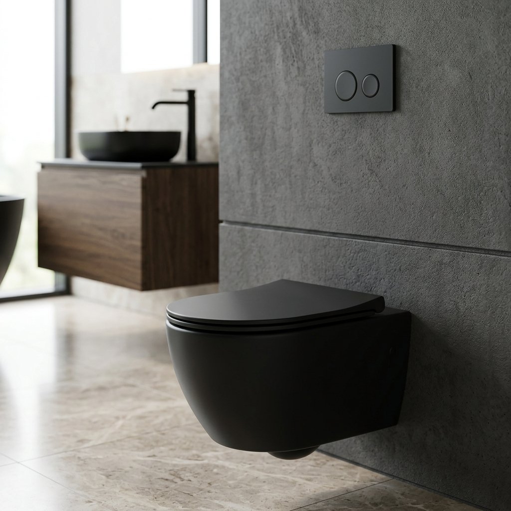 Urban Matte Black Sanitary Closet